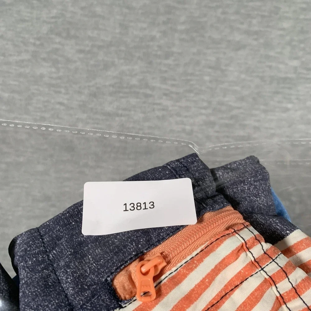 Patagonia Board Shorts Boys 12 Multicolor‎ Striped Recycled Nylon Swim Trunks